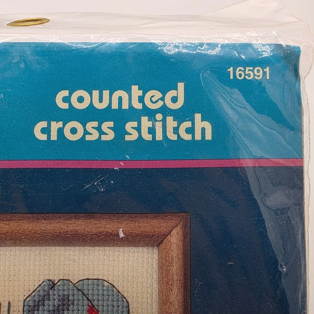 Jiffy Unisex‎ Counted Cross Stitch Kit Country Music Guitar Western Vintage 5x7